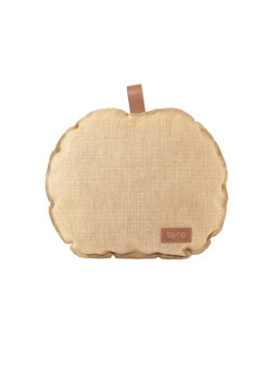 Cuscino per bambini a forma di mela giallo - Materiale: 100% Poliestere - Dimensioni: 30x35cm