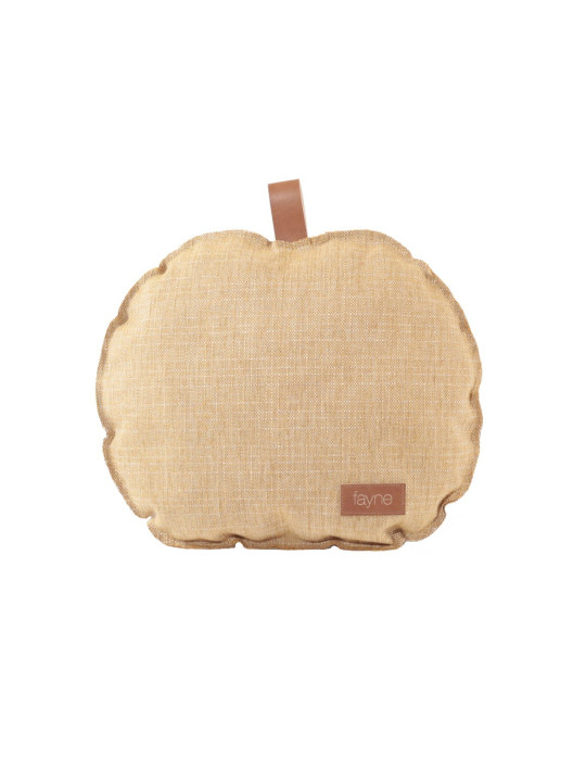 Cuscino per bambini a forma di mela giallo - Materiale: 100% Poliestere - Dimensioni: 30x35cm