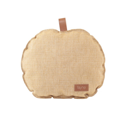 Cuscino per bambini a forma di mela giallo - Materiale: 100% Poliestere - Dimensioni: 30x35cm