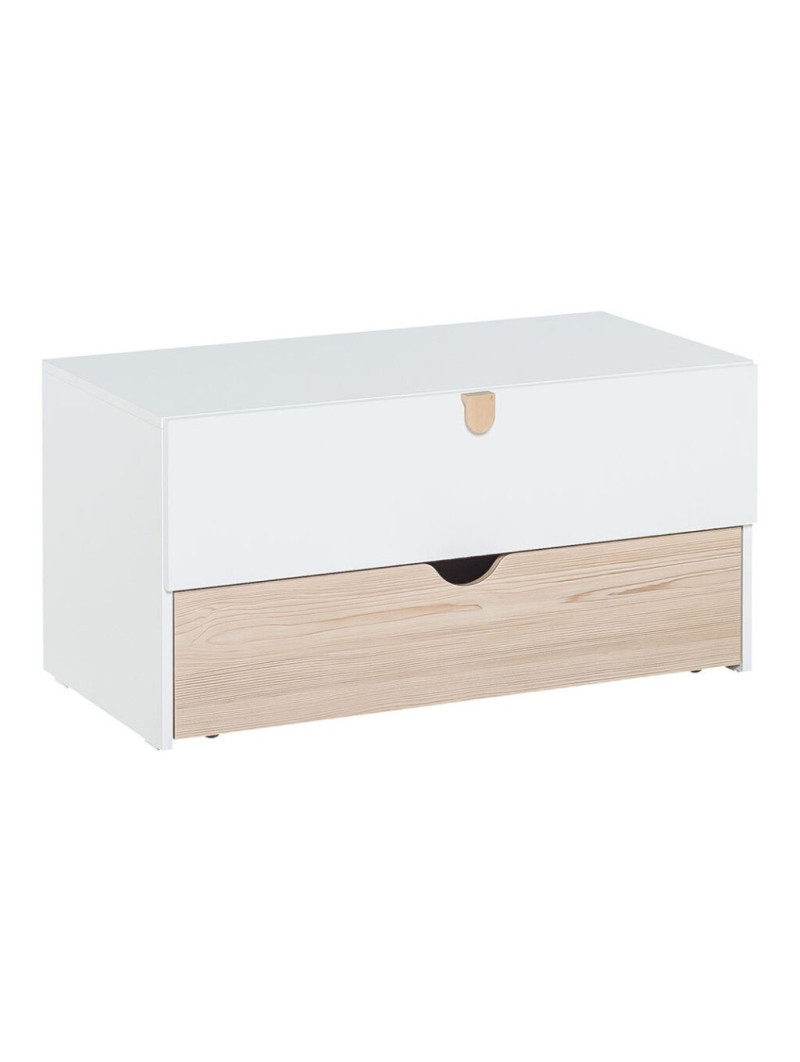 Modular dresser with removable drawer for Children and Teenagers in natural and white wood Stige collection by VOX