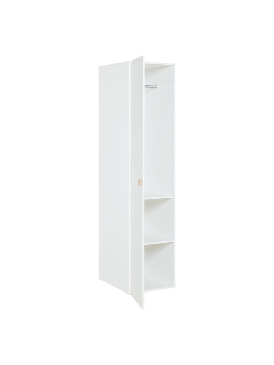 1-Door Wardrobe for Children and Teenagers in natural and white wood Stige collection by VOX