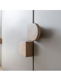 Mobile basso modulare per bambini e ragazzi in legno grigio freddo - collezione Stige di VOX