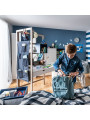Modular dresser with 2 Doors high for Children and Teenagers in grey wood Stige collection by VOX
