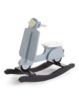 Black & Mint MDF Rocking Scooter by Childhome - Age: 12+ months