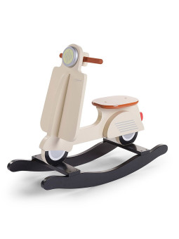 Black & Cream MDF Rocking Scooter by Childhome - Age: 12+ months