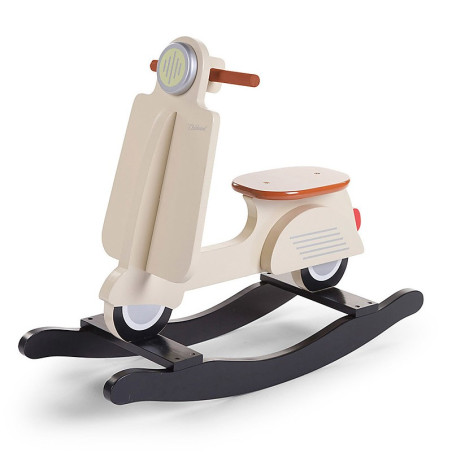 Black & Cream MDF Rocking Scooter by Childhome - Age: 12+ months