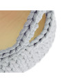 Crochet Baby Changing Moses Basket - recycled cotton and pine wood - Recommended age: 0-3 months