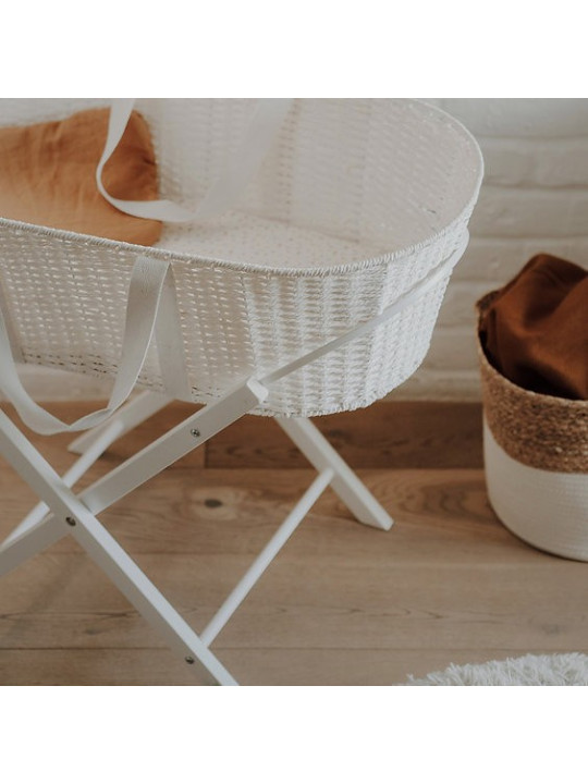 Paper Baby Changing Moses Basket - handmade of paper string
