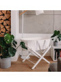 Paper Baby Changing Moses Basket - handmade of paper string