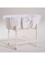 Paper Baby Changing Moses Basket - handmade of paper string