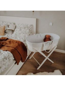 Paper Baby Changing Moses Basket - handmade of paper string