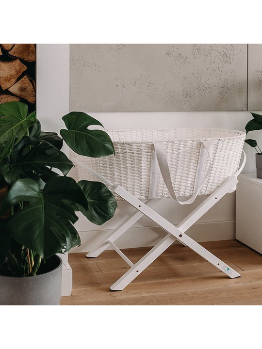 Paper Baby Changing Moses Basket - handmade of paper string