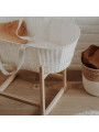Paper Baby Changing Moses Basket - handmade of paper string