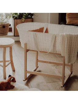 Paper Baby Changing Moses Basket - handmade of paper string