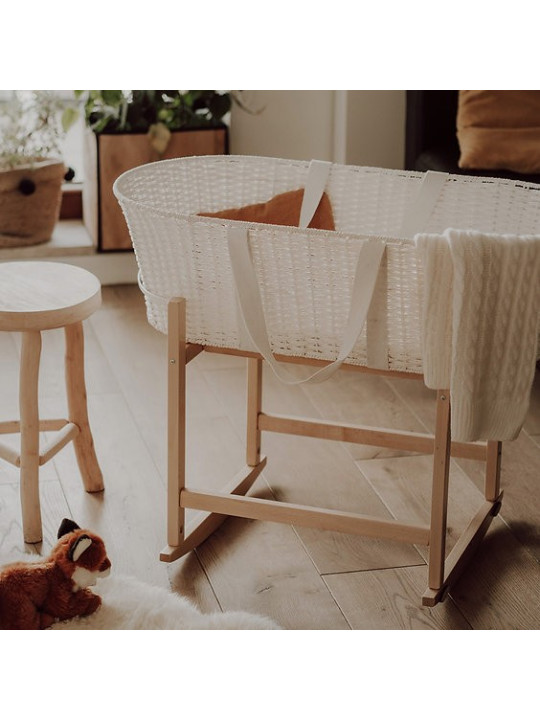 Paper Baby Changing Moses Basket - handmade of paper string