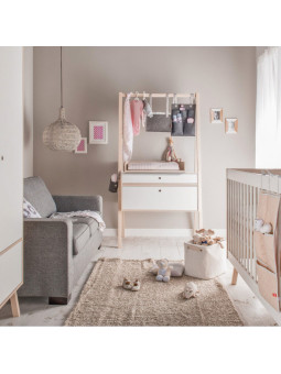 Changing Table with Drawers in Acacia & White Pine Wood collection Spot by VOX