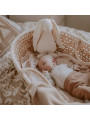 Grass Baby Moses Basket - handmade of 100% natural corn husk finished with a fabric ribbon