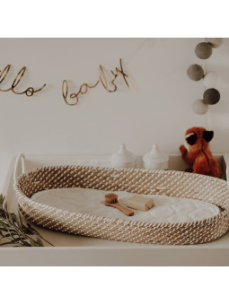 Cesta Portabèbè Moses perfetta come fasciatoio realizzata in fibra di mais 100% naturale -