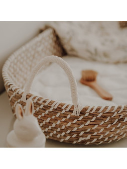 Cesta Portabèbè Moses perfetta come fasciatoio realizzata in fibra di mais 100% naturale -