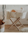 Moses Baby Basket Smart Stand in natural or white solid wood - by Happy Moses
