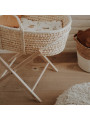 Moses Baby Basket Smart Stand in natural or white solid wood - by Happy Moses