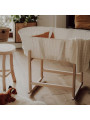 Moses Rocking Baby Basket Smart Stand in natural or white solid wood - by Happy Moses