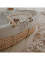 Grey 100% organic cotton cover for Happy Moses Baby Baskets