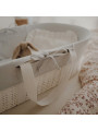 Grey 100% organic cotton cover for Happy Moses Baby Baskets