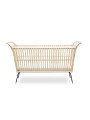 Lettino culla Frederick per bambini e neonati in rattan con lacci in pelle realizzato a mano - Bermbach