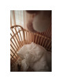 Frederick cot for children and babies in rattan with handmade leather laces - Bermbach