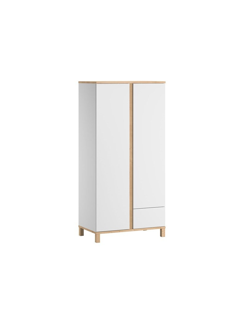 2-Door Wardrobe for Children in white pine wood Altitude collection by VOX