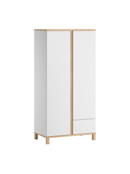 2-Door Wardrobe for Children in white pine wood Altitude collection by VOX