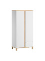 2-Door Wardrobe for Children in white pine wood Altitude collection by VOX