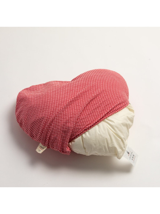 Handmade fabric pillow in the shape of a heart for the children's bedroom - Dimensions: 50x50 cm - Coccolo Cuore Miscimù