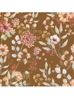 Wallpaper for Children's Room Autumn Meadow Brown by Dekornik