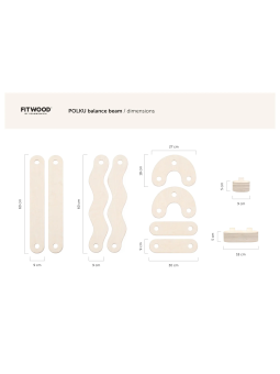 Trave di equilibrio POLKU M - Fitwood