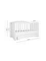 Culla 60x120 con cassetto serie Classic - Kocot Kids