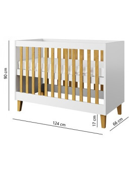 Culla 60x120 serie Kubi bianca - Kocot Kids