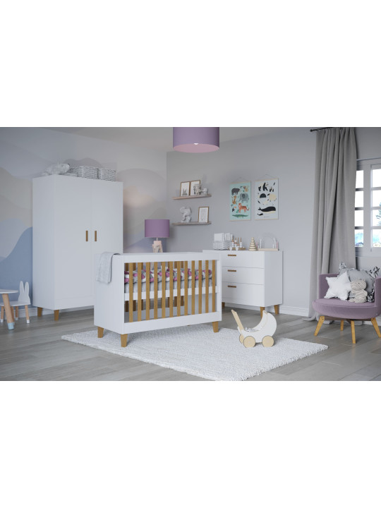 Cot 60x120 Kubi white - Kocot Kids