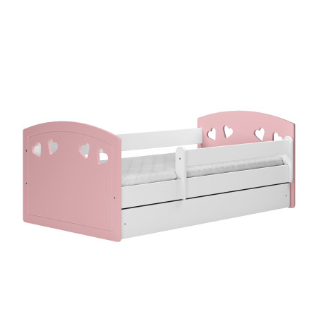 Lettino con cassetto serie Julia rosa - Kocot Kids