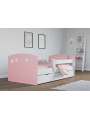 Lettino con cassetto serie Julia rosa - Kocot Kids